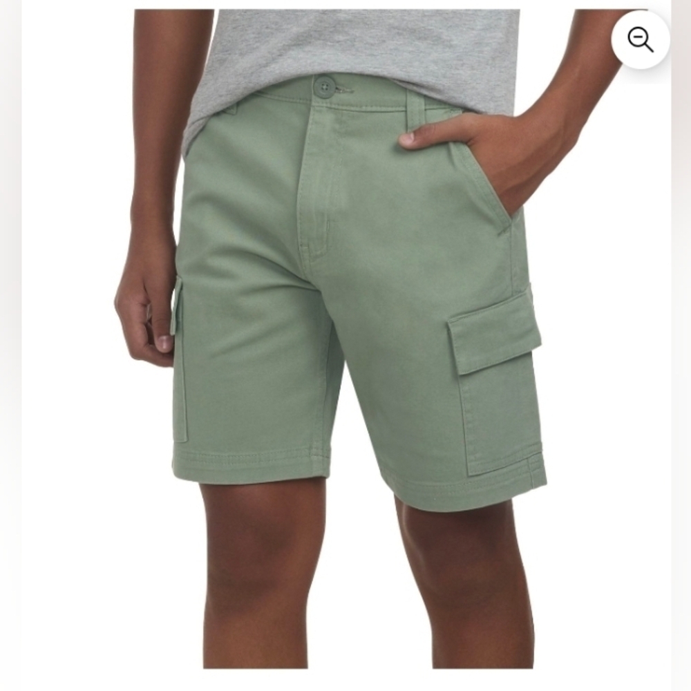 Levi's Boys Utility Cargo Short Comfort Stretch Adjustable Waist Flex Stretch